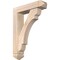 Ekena Millwork Olympic Arts and Crafts Smooth Bracket w/ Offset Brace, Douglas Fir, 5 1/2"W x 22"D x 30"H BKT0604X22X30OLY03SDF - alternate 1